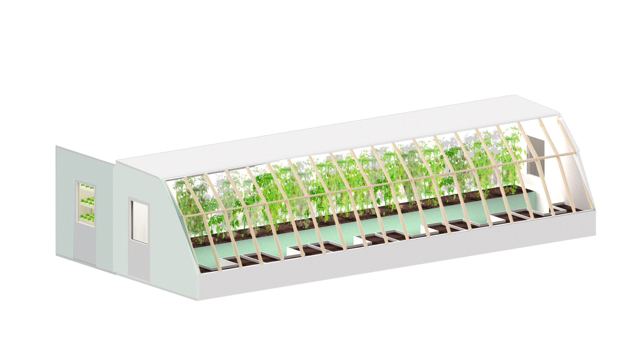 large prefab container farm
