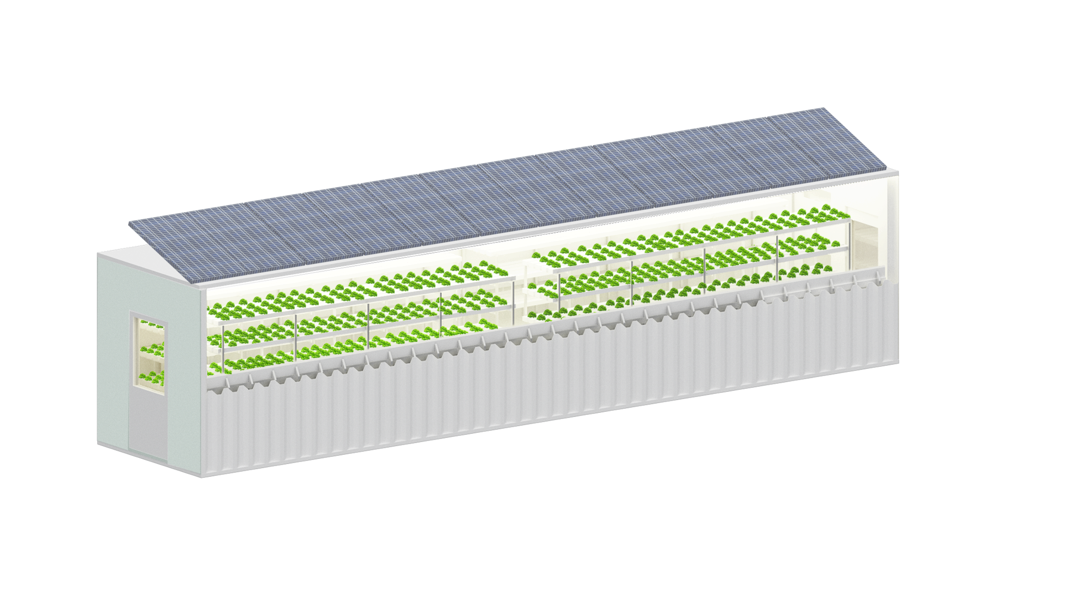 large prefab container farm